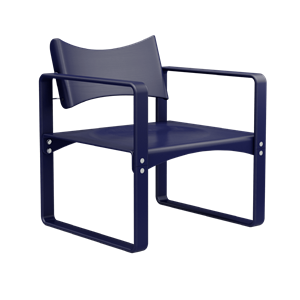 Verner Panton Series 270 F Dining Chair With Armrests Blue