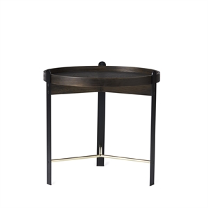 Warm Nordic Compose Coffee Table Ø50 Smoked/Brass/ Black
