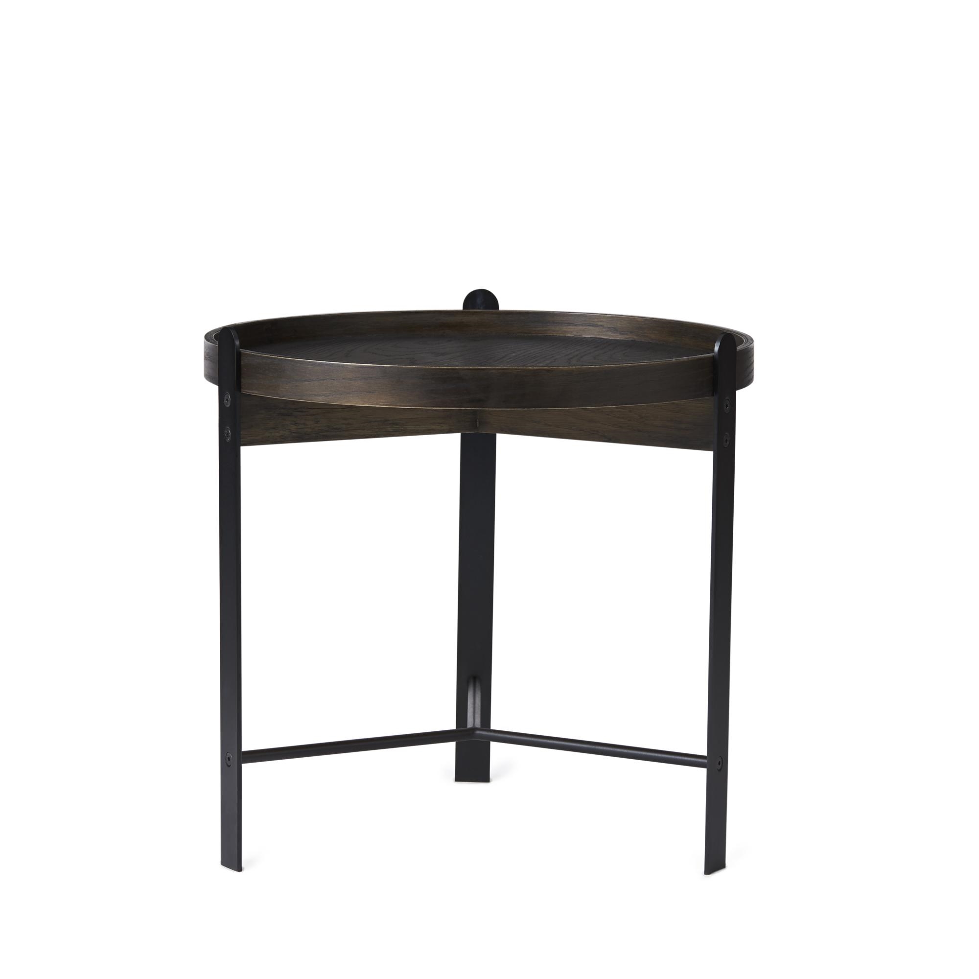 Warm Nordic Compose Coffee Table Ø50 Smoked Oak/Black