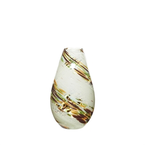 Hübsch Grove Vase Amber/Brown/ Green