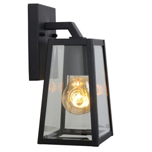 Lucide Matslot Outdoor Wall Lamp Small Black