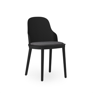 Normann Copenhagen Allez Dining Chair Canvas Upholstered Black