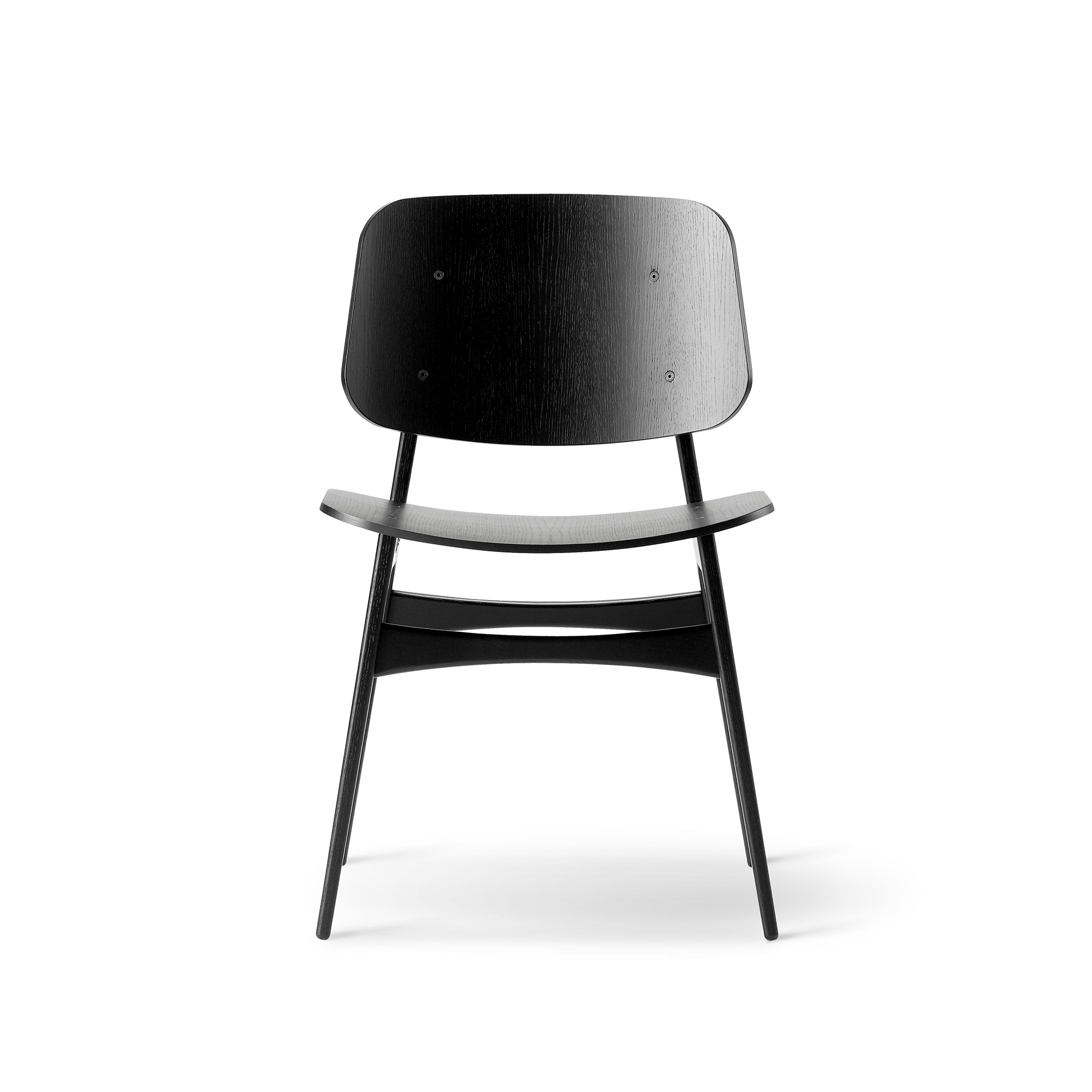 Fredericia Furniture SÃ¸borg Wood Dining Chair Black Lacquered
