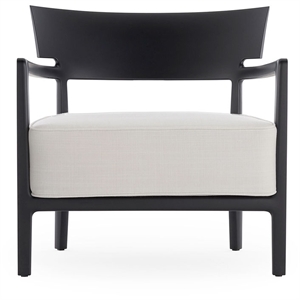 Kartell CARA MAT Outdoor Armchair Black/ White