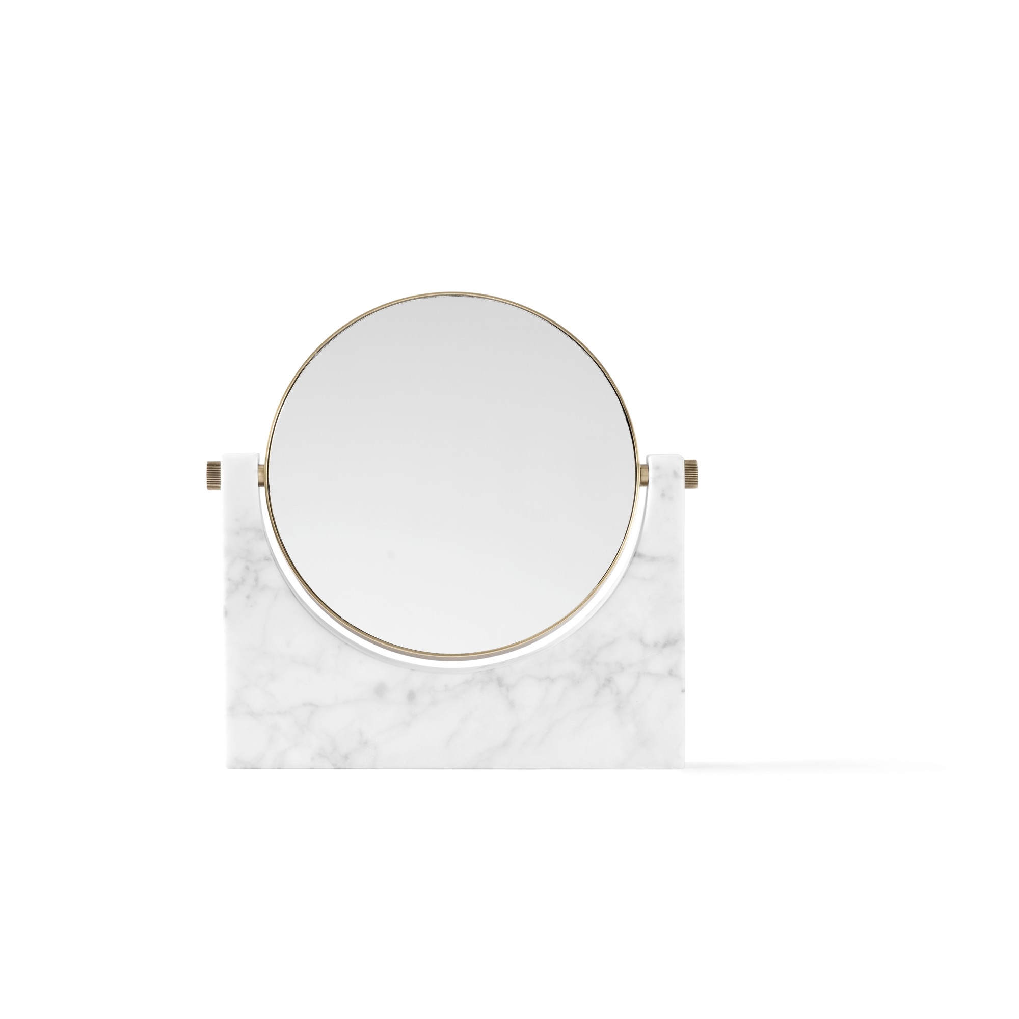 Audo Pepe Marble Mirror Brass/ Carrara Marble