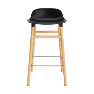 Normann Copenhagen Form Bar Stool H65 cm Black/ Oak