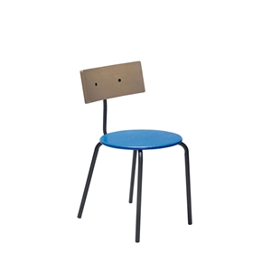 Hübsch Koi Dining Chair Blue/ Brown/ Black