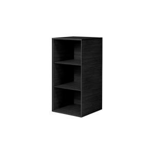 Audo Frame Cabinet 70 w. 2 Shelves Black-stained Ash