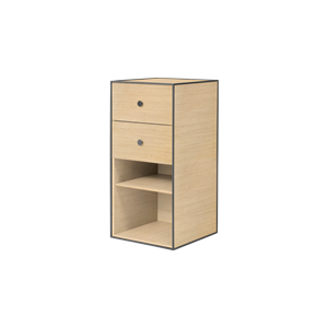 Audo Frame Cabinet 70 w. Shelf & 2 Drawers Oak