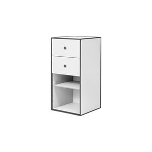 Audo Frame Cabinet 70 w. Shelf & 2 Drawers White