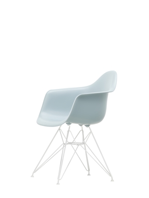 Vitra Eames Plastic DAR Dining Chair RE Ice Grey/ White