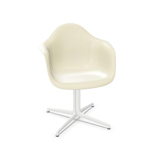 Vitra Eames Fiberglass DAL Dining Chair Parchment/Smooth White