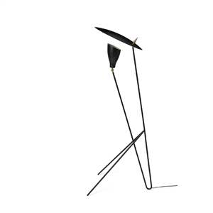 Warm Nordic Silhouette Floor Lamp Black Noir