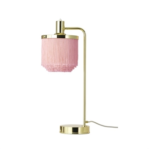 Warm Nordic Fringe Table Lamp Pale Pink