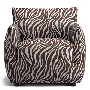 Decotique Le Petite Armchair Zebra/ Brown/ White