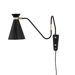 Warm Nordic Cone Wall Lamp Black Noir
