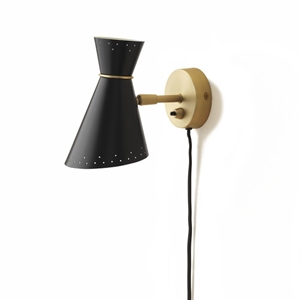Warm Nordic Bloom Wall Lamp Black Noir