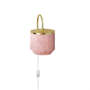 Warm Nordic Fringe Wall Lamp Pale Pink