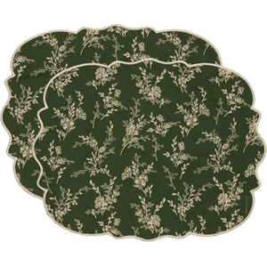 Decotique Gia Placemat Set of 2 Green