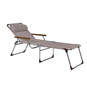 Fiam Amigo Sunbed With Armrests Continente