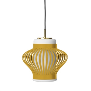 Warm Nordic Opal Lamella Pendant Honey Yellow