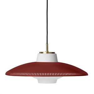Warm Nordic Opal Shade Pendant Dark Red