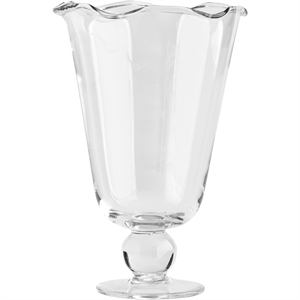 Decotique Karla Vase Wavy Clear