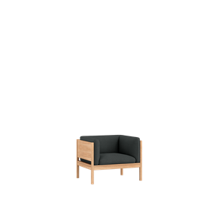 Moebe Modular Armchair Oak/Re-Wool 987