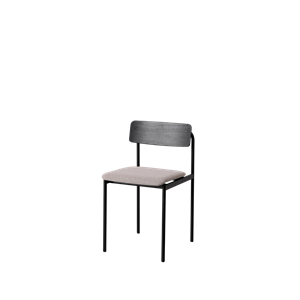 Moebe Offset Dining Chair Black/Re-Wool 128