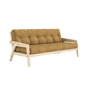 Karup Grab Sofa Bed With 5-Layer Mattress 643 Golden Ochre/Raw