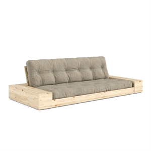 Karup Base Sofa Bed With Side Box & With 5-Layer Mattress Raw/641 Warm Sand