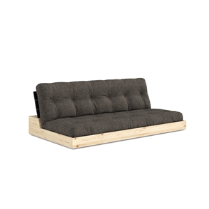 Karup Base Sofa Bed With 5-Layer Mattress Black Night/642 Mellow Brown