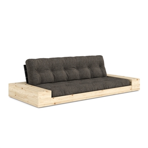 Karup Base Sofa Bed With Side Box & With 5-Layer Mattress Black Night/642 Mellow Brown