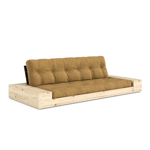 Karup Base Sofa Bed With Side Box & With 5-Layer Mattress Black Night/643 Golden Ochre