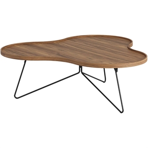 Swedese Flower Mono Coffee Table 114x39 Black/ Walnut