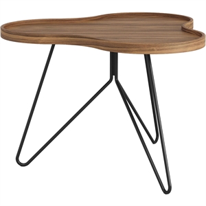 Swedese Flower Mono Coffee Table 66x45 Black/ Walnut