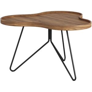 Swedese Flower Mono Coffee Table 66x39 Black/ Walnut