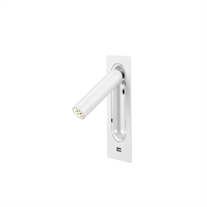 Marset Ledtube Wall Lamp With USB White