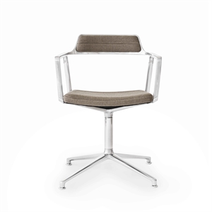 Vipp 452 Swivel Swivel Chair Dark Sand/ Aluminum