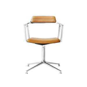 Vipp 452 Swivel Chair Camel/Leather