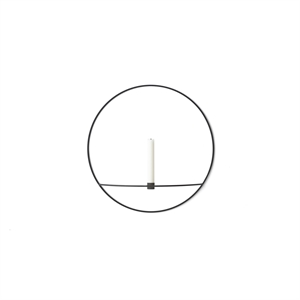 MENU POV Circle Candlestick Large Black