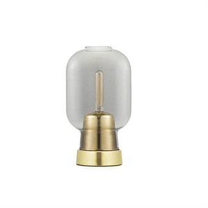 Normann Copenhagen Amp Table Lamp Smoke-coloured/Brass