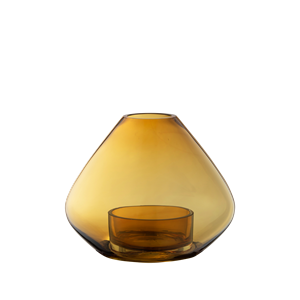 AYTM UNO Lantern/Vase Amber H11,5 cm