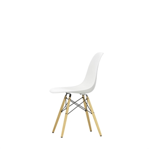 Vitra Eames Plastic DSW Dining Chair White/ Golden Maple