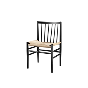 FDB Møbler J80 Dining Chair Black/ Natural Seat