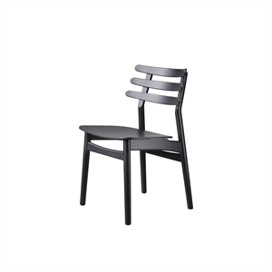 FDB Møbler J48 Dining Chair Black Lacquered Oak
