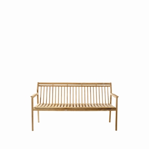 FDB Furniture M11 Together Outdoor Bench with Backrest Teak