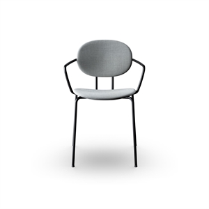 Sibast Furniture Piet Hein Dining Chair Black with Armrests Remix 123
