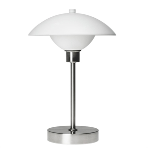 Dyberg Larsen Roma Table Lamp White/ Brushed Steel