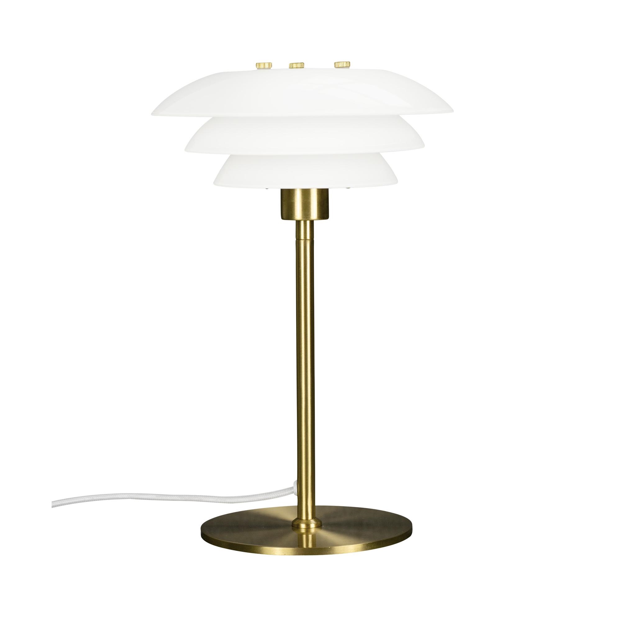 Dyberg Larsen DL20 Table Lamp Opal/ Brass